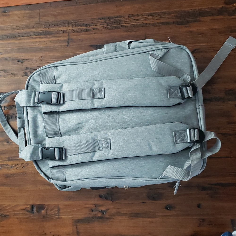 Sunshine Gray Backpack Diaper Bag Multifunction Like New - SALE - Picture 3 of 17